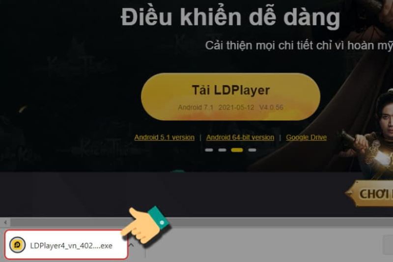 Giải nén file mới tải về